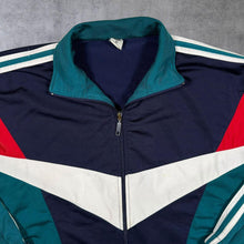 Load image into Gallery viewer, Vintage 90's C&amp;A Multi Colour Block Polyester Tracksuit Jacket
