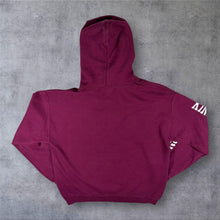 Load image into Gallery viewer, Kings Dominion Virginia USA Spellout Tourist Burgundy Red Hoodie
