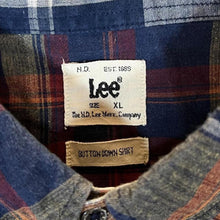 Load image into Gallery viewer, Lee Classic Multi Plaid Check Long Sleeve Button-Up Cotton Shirt
