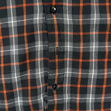 Load image into Gallery viewer, Harley Davidson Mens XXL Plaid Flannel Shirt Black Orange Long Sleeve Biker 2XL
