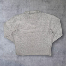 Load image into Gallery viewer, Weird Fish Embroidered Mini Logo Classic Grey Macaroni Knit 1/4 Zip Sweatshirt
