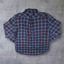 Load image into Gallery viewer, Timberland Regular Fit Blue Red Navy Check Cotton Long Sleeve Button-Down Shirt
