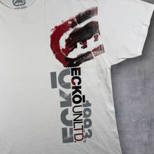 Load image into Gallery viewer, Ecko Unltd. Logo Spellout Graphic Hip Hop Y2K Style White T-Shirt
