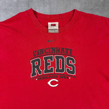 Load image into Gallery viewer, Vintage Nike Team MLB Cincinnati Reds Baseball Graphic Red Cotton T-Shirt
