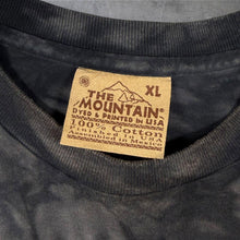 Load image into Gallery viewer, Vintage The Mountain (2003) Native American Horse Eagle Animal Wildlife Black Grey Tie Dye T-Shirt
