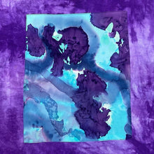 Load image into Gallery viewer, Vintage 90's Mary Elizabeth Art Designs Abstract Floral Ink Art Patch Tie Dye T-Shirt
