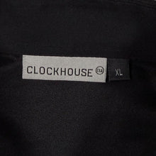 Load image into Gallery viewer, Early 00's Clockhouse Goth Y2K Tribal Motif Black Polyester Short Sleeve Shirt
