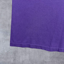 Load image into Gallery viewer, Vintage 90's Vuarnet France Logo Spellout Faded Purple Graphic Single Stitch T-Shirt
