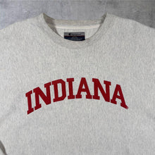 Load image into Gallery viewer, Vintage Champion "Indiana" College Embroidered Spellout Grey Crewneck Sweatshirt
