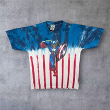 Load image into Gallery viewer, Vintage Alore (2006) Marvel Captain America Superhero USA Tie Dye T-Shirt
