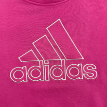 Load image into Gallery viewer, Adidas Womens XL Pink Hoodie Embroidered Big Logo 3 Stripes Pullover
