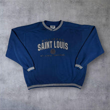 Load image into Gallery viewer, Vintage 90s Lee Sport Saint Louis Billikens Sweatshirt XXL USA Collegiate Blue
