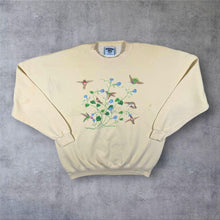 Load image into Gallery viewer, Vintage Lee Made In USA Bird Nature Wildlife Graphic Pale Yellow Sweatshirt
