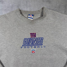 Load image into Gallery viewer, Early 00's Reebok NFL New York Giants Embroidered Football Logo Grey Sweatshirt
