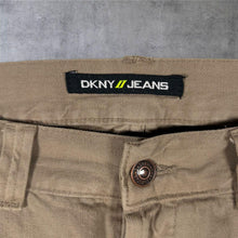 Load image into Gallery viewer, Early 00's DKNY Jeans Classic Brown Straight Leg Cotton Trousers
