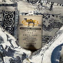 Load image into Gallery viewer, Vintage 90s Camel Collection Shirt M L All Over Print Abstract Short Sleeve Retro
