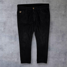 Load image into Gallery viewer, Lois Jeans Mens Black Jumbo Corduroy Trousers W36 L32 Straight Leg Cords
