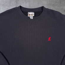 Load image into Gallery viewer, Vintage Walt Disney World Classic Embroidered Mini Logo Faded Navy Blue Sweatshirt
