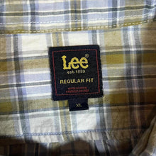 Load image into Gallery viewer, Early 00's Lee "Regular Fit" Plaid Check Long Sleeve Cotton Button-Up Shirt

