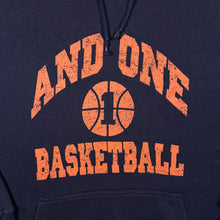 Load image into Gallery viewer, Vintage And 1 "And One Basketball" Hip Hop Y2K Graphic Navy Blue Hoodie
