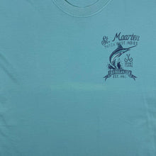 Load image into Gallery viewer, Comfort Colors "St. Maarten" West Indies Tourist Graphic Turquoise Cotton T-Shirt
