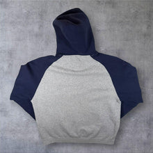Load image into Gallery viewer, Pro Player "Umaine Black Bears" Embroidered College Raglan Grey Navy Hoodie
