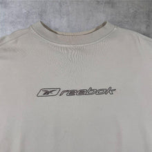 Load image into Gallery viewer, Early 00's Reebok Embroidered Logo Spellout Cream Crewneck Sweatshirt
