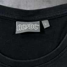 Load image into Gallery viewer, AC/DC "Back In Black" Logo Spellout Graphic Hard Rock Band T-Shirt
