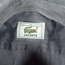 Load image into Gallery viewer, Vintage Lacoste Mini Pocket Logo Grey Cotton Long Sleeve Button-Down Shirt
