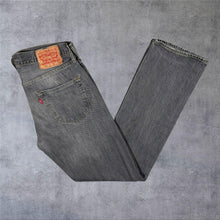 Load image into Gallery viewer, Levi's 501 Classic Straight Leg Washed Grey Cotton Denim Jeans
