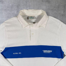Load image into Gallery viewer, Vintage 90s Pronto Auto Parts Willow Pointe Long Sleeve Polo M Made USA Workwear
