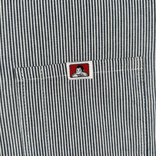 Load image into Gallery viewer, Vintage Ben Davis Hickory Stripe Half Zip Shirt Made In USA 90s Workwear XL
