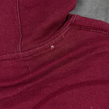 Load image into Gallery viewer, Levi's Y2K Burgundy Red Tab Hoodie Exposed Seam Inside Out Pullover Vintage
