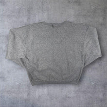 Load image into Gallery viewer, Vintage Disney Mickey &amp; Co. Embroidered Spellout Grey Fleece Sweatshirt
