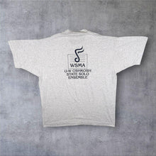 Load image into Gallery viewer, Vintage 90's Henri's Music "Talk To The Pros" Graphic Grey Single Stitch T-Shirt
