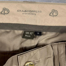Load image into Gallery viewer, Craghoppers "Smart Thinking" Beige Hiking Utility Cargo Trousers Bottoms
