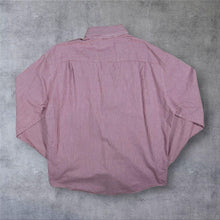 Load image into Gallery viewer, Nautica Classic Red White Check Cotton Long Sleeve Button-Down Shirt
