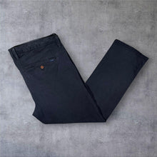 Load image into Gallery viewer, GANT Classic Navy Blue Straight Leg Cotton Elastane Chino Trousers
