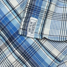 Load image into Gallery viewer, Ralph Lauren Jeans Co Shirt Mens XL Blue Plaid Y2K Double Pocket Short Sleeve
