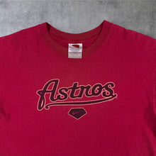 Load image into Gallery viewer, Vintage Nike Team MLB Houston Astros Baseball Graphic Red Cotton T-Shirt
