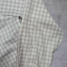 Load image into Gallery viewer, CK Calvin Klein "Slim Fit Non-Iron" White Purple Check Long Sleeve Dress Shirt
