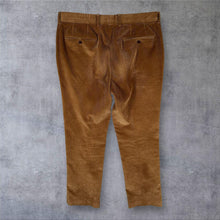 Load image into Gallery viewer, Gurteen Esquire Classic Tan Corduroy Cord Straight Leg Trousers
