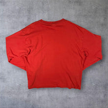 Load image into Gallery viewer, Vintage GAP 1969 Logo Graphic Red Long Sleeve Cotton T-Shirt
