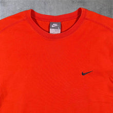 Load image into Gallery viewer, 00's Nike Classic Embroidered Mini Swoosh Logo Orange Short Sleeve Cotton T-Shirt
