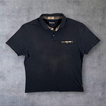 Load image into Gallery viewer, Barbour Mens Polo Shirt XXL XL Navy Classic Tartan Pocket Short Sleeve 2XL
