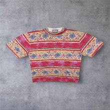 Load image into Gallery viewer, Vintage 90's American System "Fort Wayne" Crazy Patterned Graphic Cotton T-Shirt
