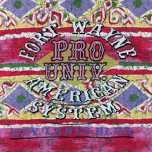 Load image into Gallery viewer, Vintage 90's American System "Fort Wayne" Crazy Patterned Graphic Cotton T-Shirt
