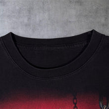 Load image into Gallery viewer, Vintage Y2K Grim Reaper T Shirt Gothic Skull Hourglass Double Sided Graphic Tee
