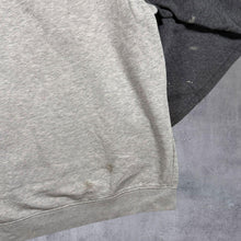 Load image into Gallery viewer, Early 00's Nike Embroidered Big Logo Spellout Colour Block Distressed Grey Hoodie
