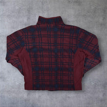Load image into Gallery viewer, Columbia Sportswear Tartan Check Blue Red 1/4 Zip Fleece Sweatshirt

